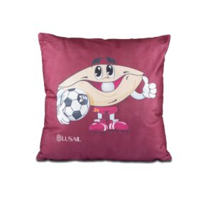 Short Plush Fabric Cushion (Sodeifi Print)